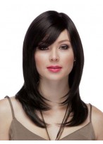 Side-Swept Bangs Full Lace Human Hair Wig 