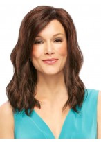 Wavy Full Lace Auburn Human Hair Wig  