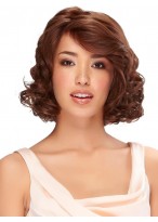 Cheap Capless Wavy Remy Human Hair Wig 