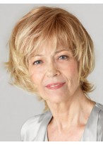Lace Front Remy Human Hair Wig With Bangs 