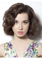 Wavy Human Hair Full Lace Wig 