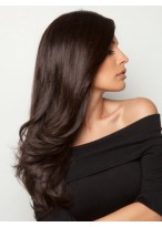Long Layers And Loose Waves Front Lace Human Hair Wig 