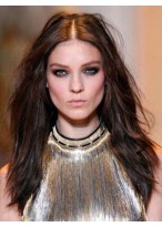 Middle Part Human Hair Straight Lace Front Wig 