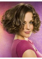 Short Lace Front Wavy Human Hair Wig 