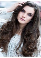 Gracious Wavy Human Hair Front Lace Wig 