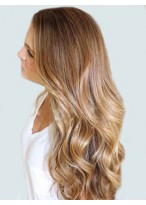 Stunning Wavy Human Hair Lace Front Wig 