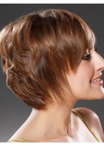 Smart Human Hair Straight Lace Front Wig 