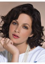 Rosy Wavy Human Hair Lace Front Wig 