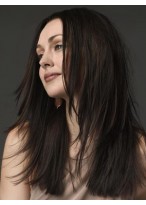 Chic Human Hair Straight Lace Front Wig 