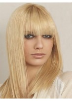 Straight Attractive Human Hair Capless Wig 