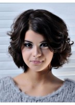Capless Wavy Remy Human Hair Wig 