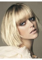 Execllent Straight Human Hair Capless Wig 