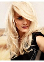 Execllent Human Hair Wavy Capless Wig 