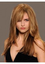 Engaging Capless Human Hair Straight Wig 