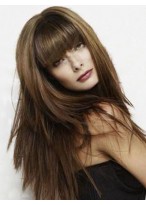 Human Hair Engaging Straight Capless Wig 