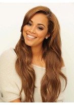 Lovely Lace Front Long Wavy Human Hair Wig 