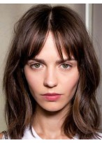 Human Hair Prim Straight Capless Wig 