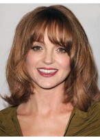 Straight Fantastic Remy Human Hair Capless Wig 