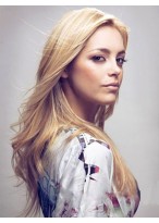 Human Hair Straight Fantastic Lace Front Wig 