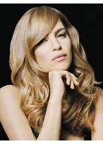 Human Hair Wavy Fantastic Capless Wig 
