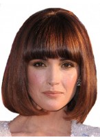 Good-looking Human Hair Straight Capless Wig 