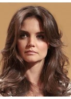 Human Hair Good-looking Wavy Lace Front Wig 