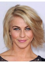Medium Length Good-looking Human Hair Lace Front Wig 