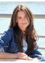 Long Lace Front Good-looking Wavy Human Hair Wig 