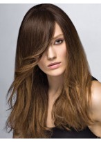 Long Pretty Human Hair Capless Wig 