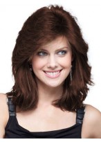 Style Human Hair Lace Front Womens Wig 