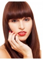 Synthetic Straight Long Yaki Lace Front Wig 