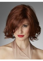 Short Wavy Lace Human Hair Wig 