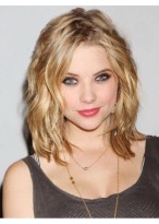 Wavy Full Lace Diaphanous Synthetic Wig 