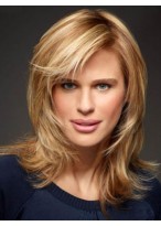 Straight Diaphanous Synthetic Lace Front Wig 