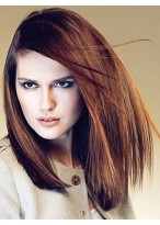 Full Lace Human Hair Straight Wig 