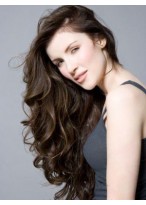 Long Saucy Lace Front Wavy Synthetic Wig 