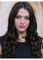 Long Wavy Human Hair Attractive Lace Front Wig 