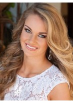 Gracious Wavy Human Hair Lace Front Wig 