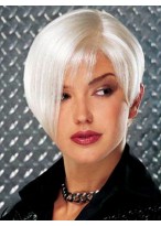 Short Monofilament Left Part With Lace Front Wig 