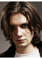Medium Wavy Centre Parting Human Hair Wig  