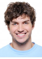 Synthetic Lace Front Wavy Men Wig 