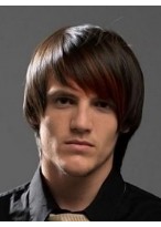 Straight Capless Men's Wig 