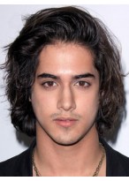 Mens Wavy Lace Front Synthetic Wig 