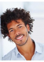 Human Hair Curly Full Lace Wig 