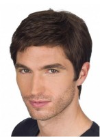 Mens Full Lace Human Hair Wig 