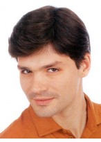 Hand-Tied Full Lace With Pu Mens Toupee 