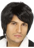 Fancy Human Hair Mens Capless Wig 