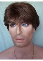 Super Short Straight Synthetic Mens Wig 