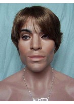 Straight Short Synthetic Mens Wig 