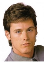Straight Synthetic Capless Mens Wig 